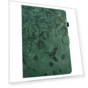 Чехол для планшета iPad 10.2 2021 / 10.5 2019 с цветочным рельефом и функцией кошелька — Обложки