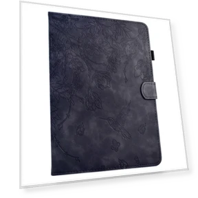 Чехол для iPad 9.7 2018/2017 с цветочным тиснением и функцией кошелька — Клавиатурные чехлы
