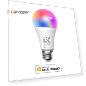 Умная RGB лампа с дистанционным управлением через Apple Home и Siri (2 шт) — Патроны для ламп