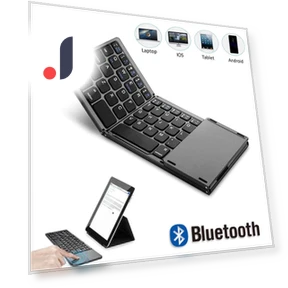 Портативная мини-трех складная Bluetooth-клавиатура с сенсорной панелью — Клавиатуры, Happy Super Creative
