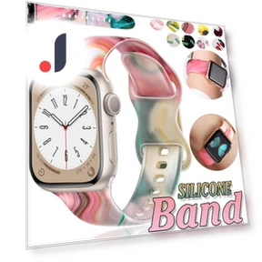 Силиконовый ремешок с принтом для умных часов — Ремешки для часов, Accessories for smartwatch