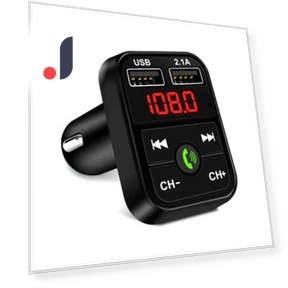 Автомобильный Bluetooth FM-передатчик с MP3-модулятором и быстрой зарядкой — Аксессуары для телефонов, Elegant Living House