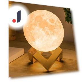 Лунная лампа с 3D-печатью — Ночники, Yiran Furniture