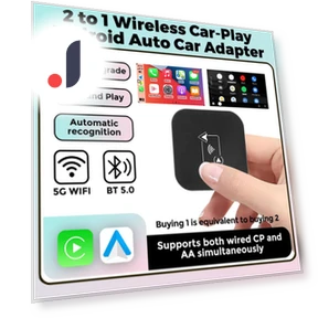 Беспроводной автомобильный адаптер Carplay Android Auto — Аксессуары для телефонов, JOHO - CarGear
