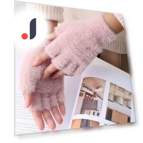Шерстяные теплые варежки с сенсорным экраном — Перчатки, H3Fashion Clothing