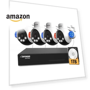 AI Powered Sentinel 4K Wired Security Camera System — Цилиндрические камеры, Defender