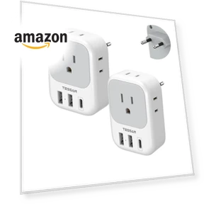 Адаптер для Европы с USB C — Зарядные устройства, TESSAN