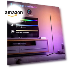 Угловой напольный светильник с RGB LED подсветкой — Напольные светильники, IOHFOI