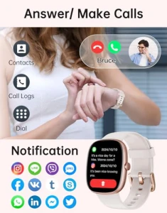 Умные часы с функцией ответа/совершения звонков — Фитнес-браслеты, HUAKUA