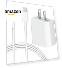 Быстрое зарядное устройство 20W PD USB C с кабелем 6FT — Зарядные устройства, Coreykin