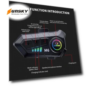 Мотошлем Bluetooth гарнитура с микрофоном — Беспроводные гарнитуры Bluetooth, SOMAN
