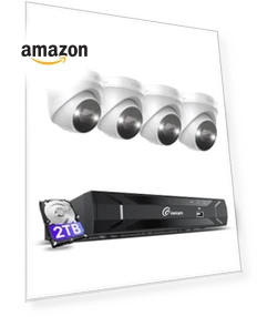 Система безопасности с камерами PoE 4K — Камеры наблюдения, Loocam