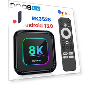 DQ08 Pro RGB Smart TV Box — Fire TV, Blackin