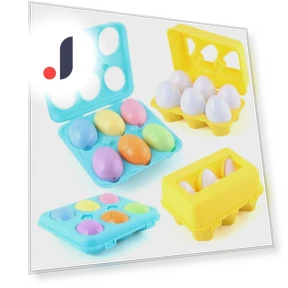 Умное яйцо: Игрушка на сопоставление цифр и цветов — Конструкторы, Serene Greens