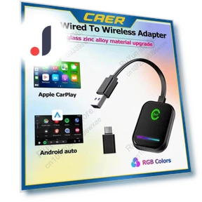 2 в 1 беспроводной адаптер CarPlay и Android Auto — USB-адаптеры, Auto Accessories Home