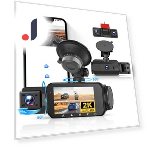 3-дюймовый 360° 2K видеорегистратор — Видеорегистраторы, Hikity
