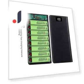 8-элементный аккумуляторный ящик 18650 DIY Power Bank Shell Kit (Без сварки) — Чехлы с зарядкой, Smarter than future