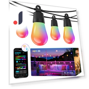 Уличная лампа с RGB подсветкой — Прожекторы и охранное освещение, KAYOMART Electric