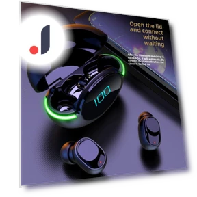 Беспроводная Bluetooth-гарнитура с мини-светодиодным сенсорным дисплеем — Внутриканальные наушники, QUEED