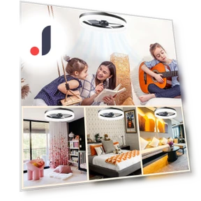 Светодиодный потолочный вентилятор с люстрой — Потолочные вентиляторы, Luminaire Lighting Mall