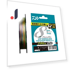 Леска PE UVF Emeraldas Dura Sensor x 8LD + Si2 — Плетёная леска, Daiwa