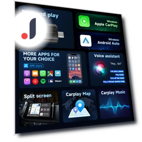 Беспроводной адаптер Carplay 2 в 1 для Android и iPhone — Аксессуары для GPS-систем, Timeless Home