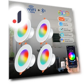 Wi-Fi Smart LED Downlight RGB с регулируемой яркостью — Светодиодные, Cosy Homes