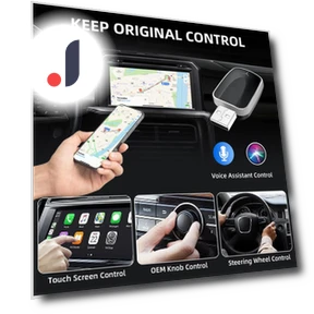 2 в 1 беспроводной Carplay AI Box Android Auto Plug And Play — Автоэлектроника и аксессуары, MAOZUA01
