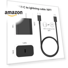 Набор из 3 кабелей Lightning для быстрой зарядки — Кабели, Shenzhen Zhengyuhong Electronic Technology Co., Ltd