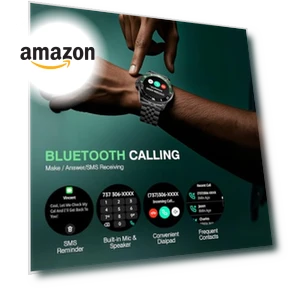 Умные часы с Bluetooth вызовом, мониторингом здоровья и 107 спортивными режимами — Умные часы, SOUYIE
