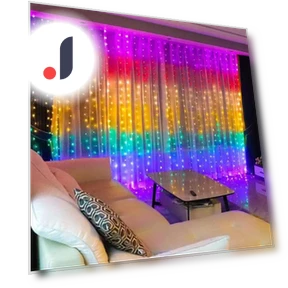 Умные шторы с Bluetooth-приложением и светодиодной гирляндой RGB — Гирлянды для дома, For Season