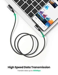 Кабель USB to USB C с углом 90 градусов, UGREEN
