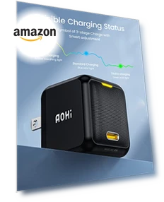 Быстрое зарядное устройство 65W PD USB C — Зарядные устройства, AOHI