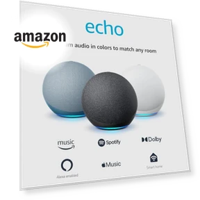 Акустическая система с голосовым помощником — Портативные колонки с Bluetooth, Amazon