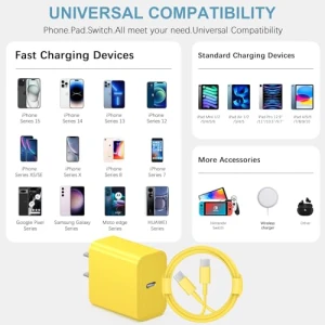 Быстрое зарядное устройство USB-C с кабелем, Novobit