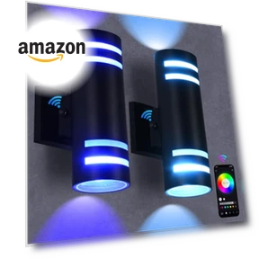 Умные RGB настенные светильники для улицы — Наружное освещение, futxnziey