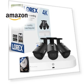 4K PoE Система безопасности для умного дома — Цилиндрические камеры, Lorex