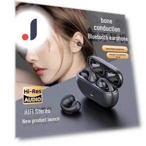 Bluetooth TWS Ear Clip — Внутриканальные наушники, AI Supermarket