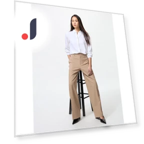 Умные широкие брюки — Повседневные, Uniqlo