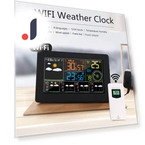 Многофункциональная цветная метеостанция с Wi-Fi — Комнатные термометры, Houspace