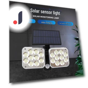 Солнечный LED прожектор с датчиком движения и пультом ДУ — Прожекторы и охранное освещение, TrendVibeCN