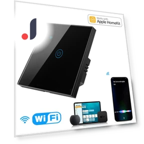 WiFi Smart Touch Switch 1Gang Light Control Wall Panel — Диммеры, happybuySE