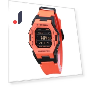 G-Shock Digital Smartphone Link с ремешком из биологической оранжевой смолы, кварцевые часы 200M для мужчин — Умные часы, Casio