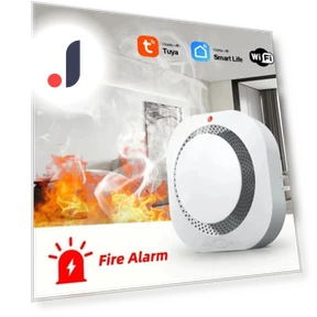 Пожарная сигнализация с WiFi — Комбинированные детекторы дыма и угарного газа, Meiteai-All