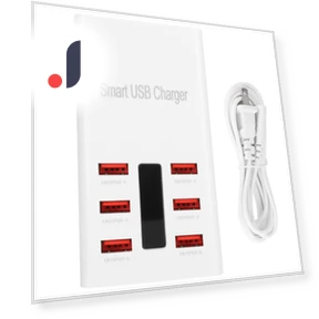 6-портовое USB Smart Distribution зарядное устройство — Адаптеры питания, DIYelecs