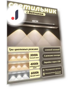 Умный светодиодный беспроводной индукционный светильник с датчиком движения — Аксессуары для освещения, Eason