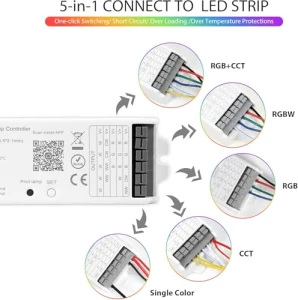 WiFi Remote Controller Kit for RGB CCT RGBW Dimming LED Strip Lights — Светодиодные ленты, XXK