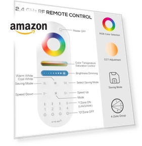 WiFi Remote Controller Kit for RGB CCT RGBW Dimming LED Strip Lights — LED ленты, XXK