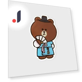 Коричневый Турист Умный Разговор — Электронные питомцы, LINE FRIENDS