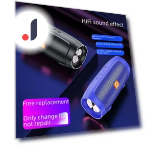 Портативный Bluetooth-динамик с атмосферной подсветкой — Портативные колонки с Bluetooth, AI Market